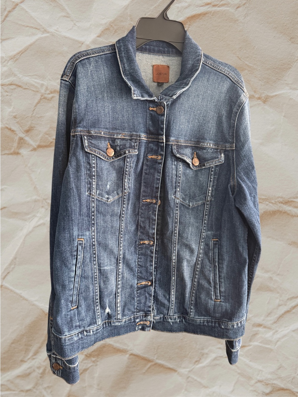 Joe's Jeans Faded Blue Distressed Denim Jacket